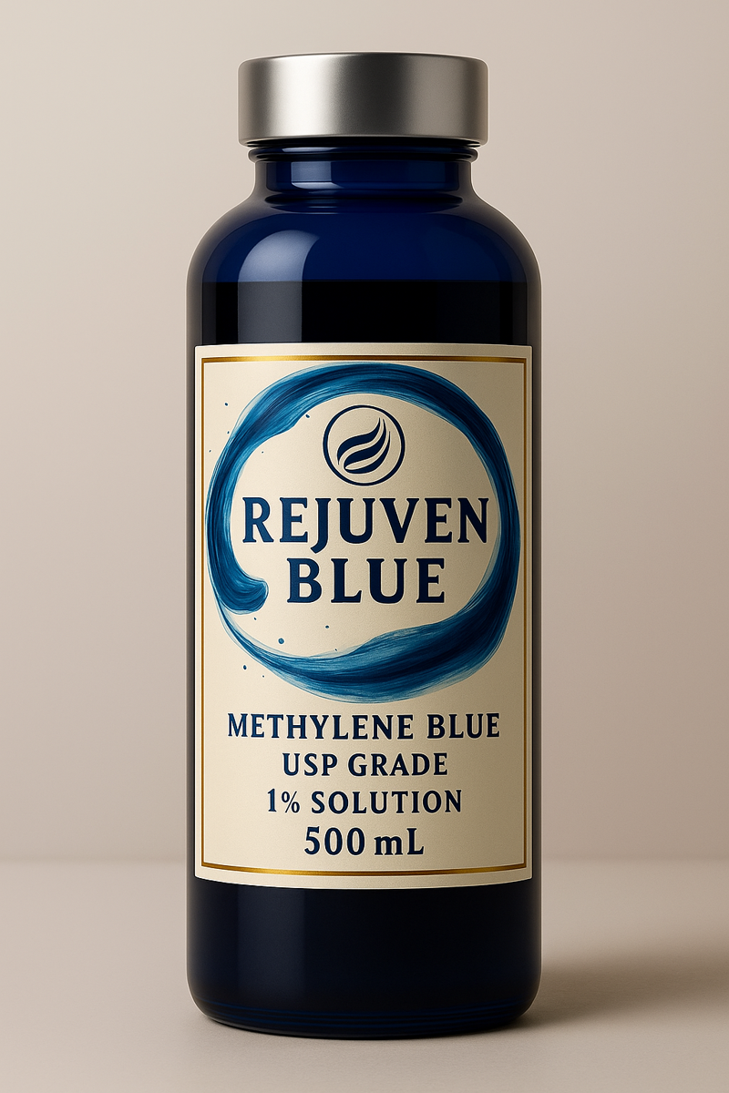 Rejuven Blue 500 mL (16.9 oz) Pre-mixed 1% USP Solution - RejuvenTech