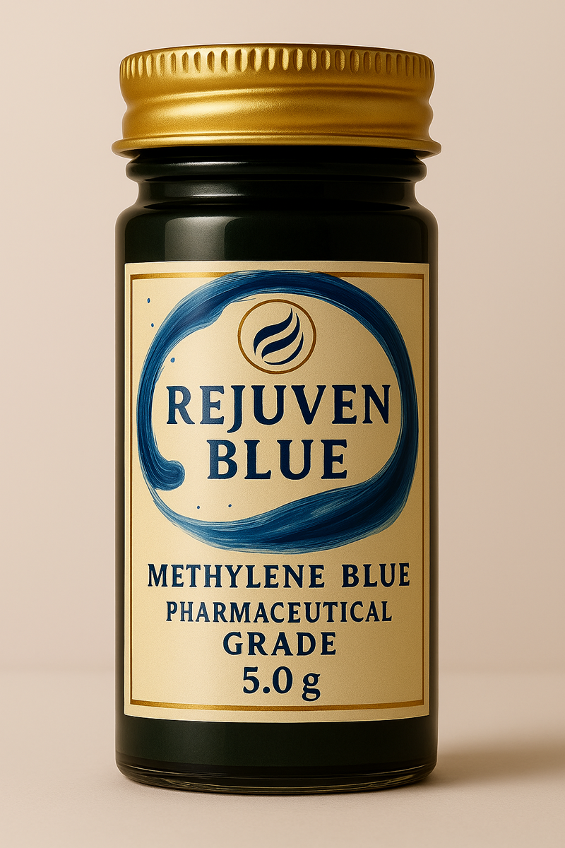 Rejuven Blue - Methylene Blue Powder 5 Grams Pharmaceutical Grade - RejuvenTech
