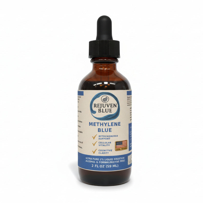 Rejuven Blue - 2-oz Dropper - 1% Solution USP Methylene Blue - RejuvenTech