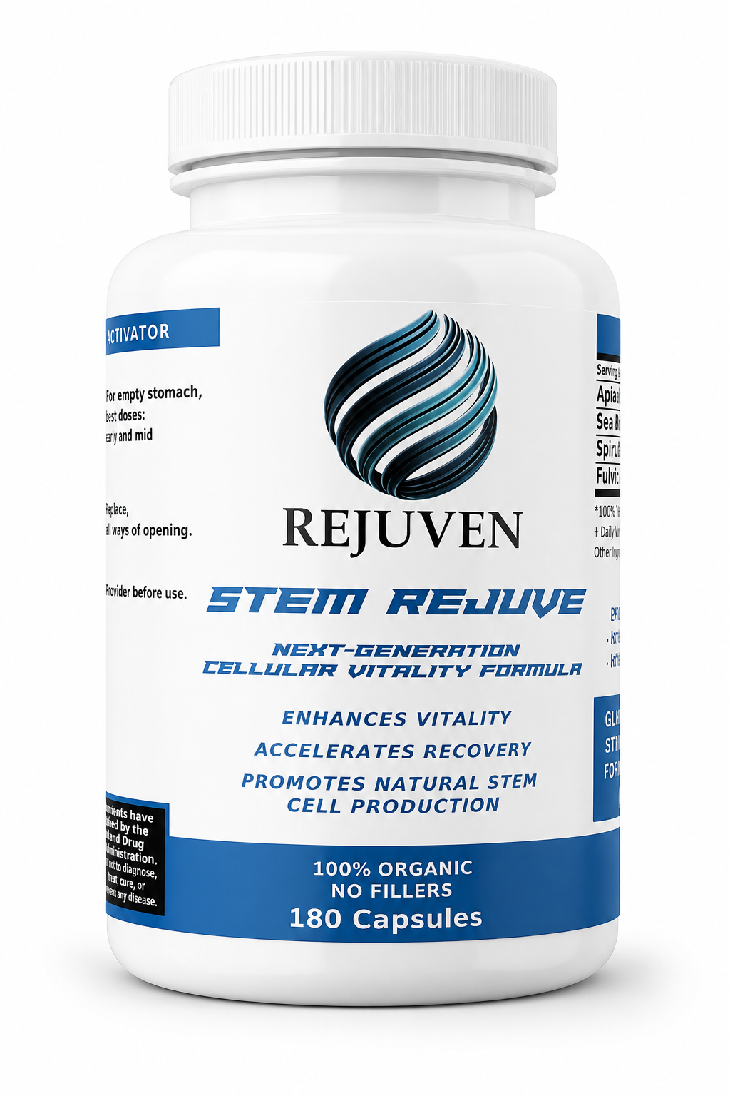 Stem Rejuve - Next Generation Cellular Vitality Formula 180ct - RejuvenTech