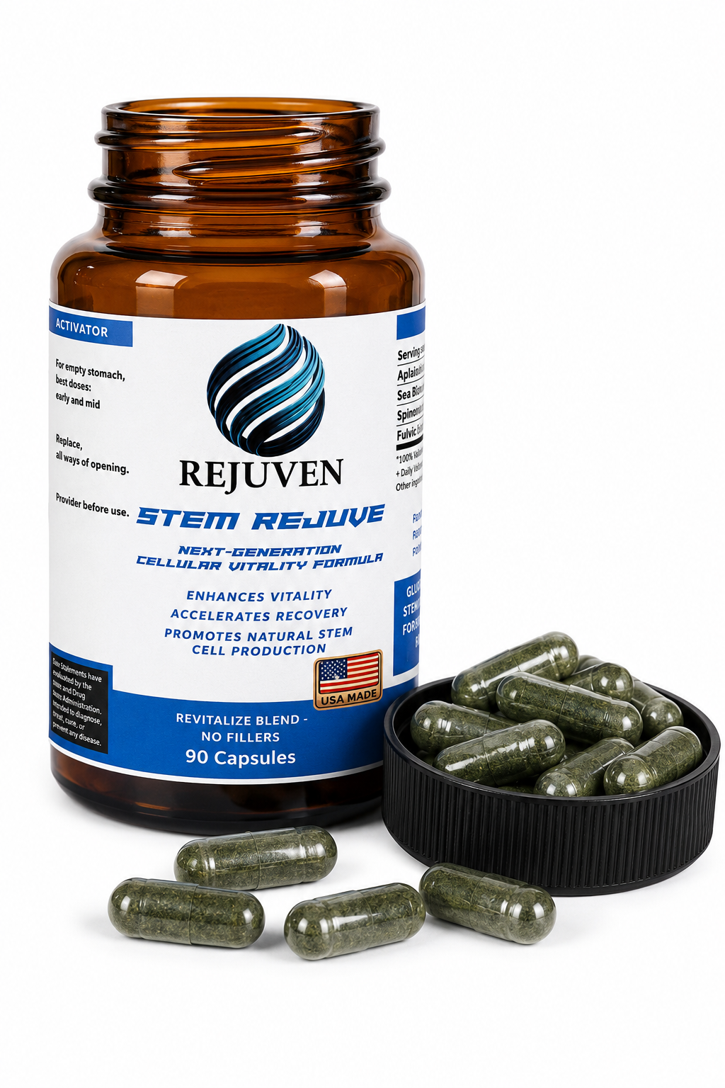 Stem Rejuve - Next Generation Cellular Vitality Formula 90ct - RejuvenTech