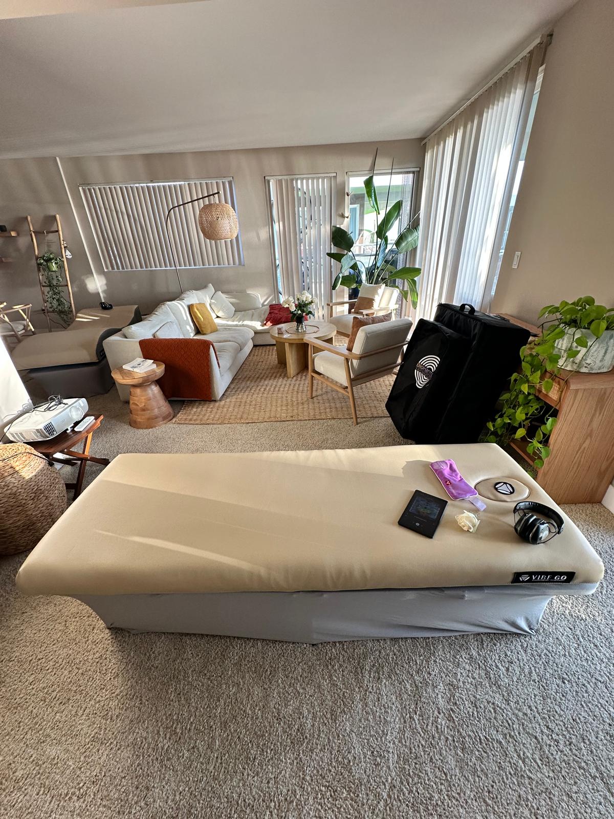 The VIBE GO Vibroacoustic Sound Bed by Bioharmonic Technologies